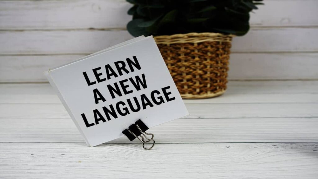 Learn a new language image