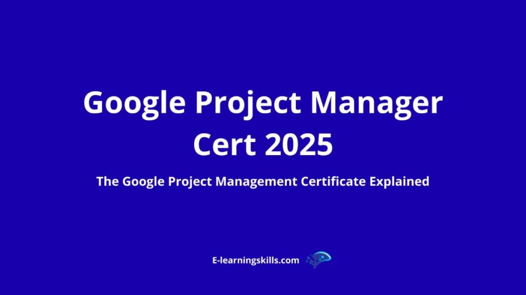 Google project manager cert