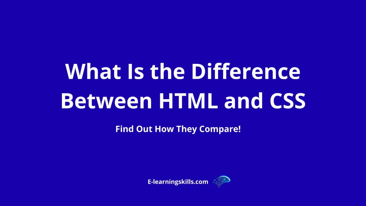 What is the difference between html and css featured image