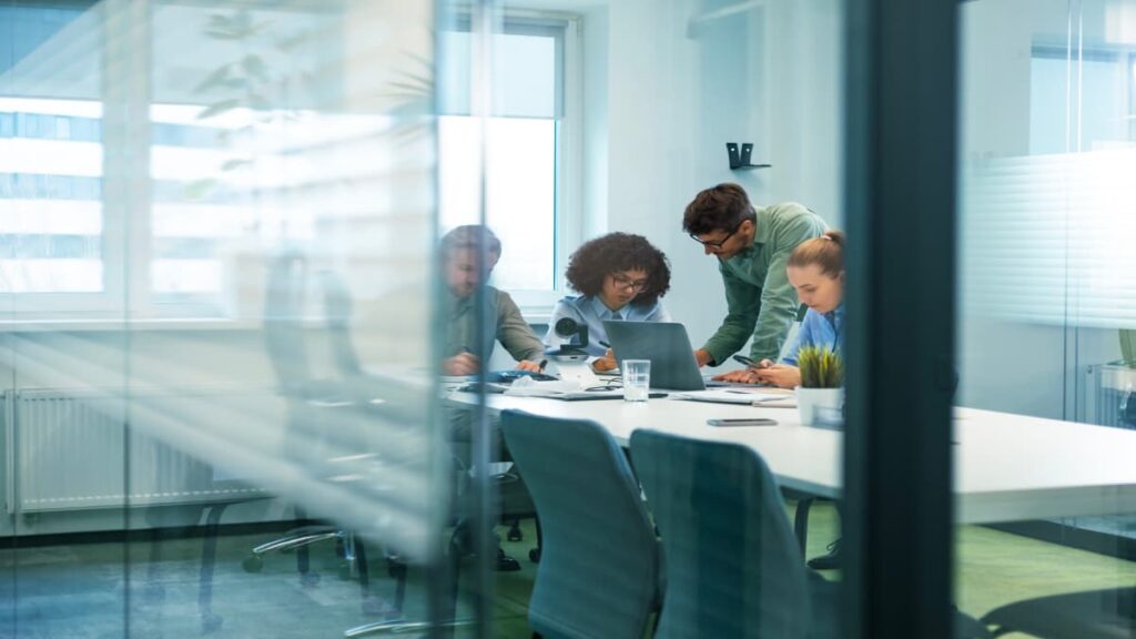 working office people